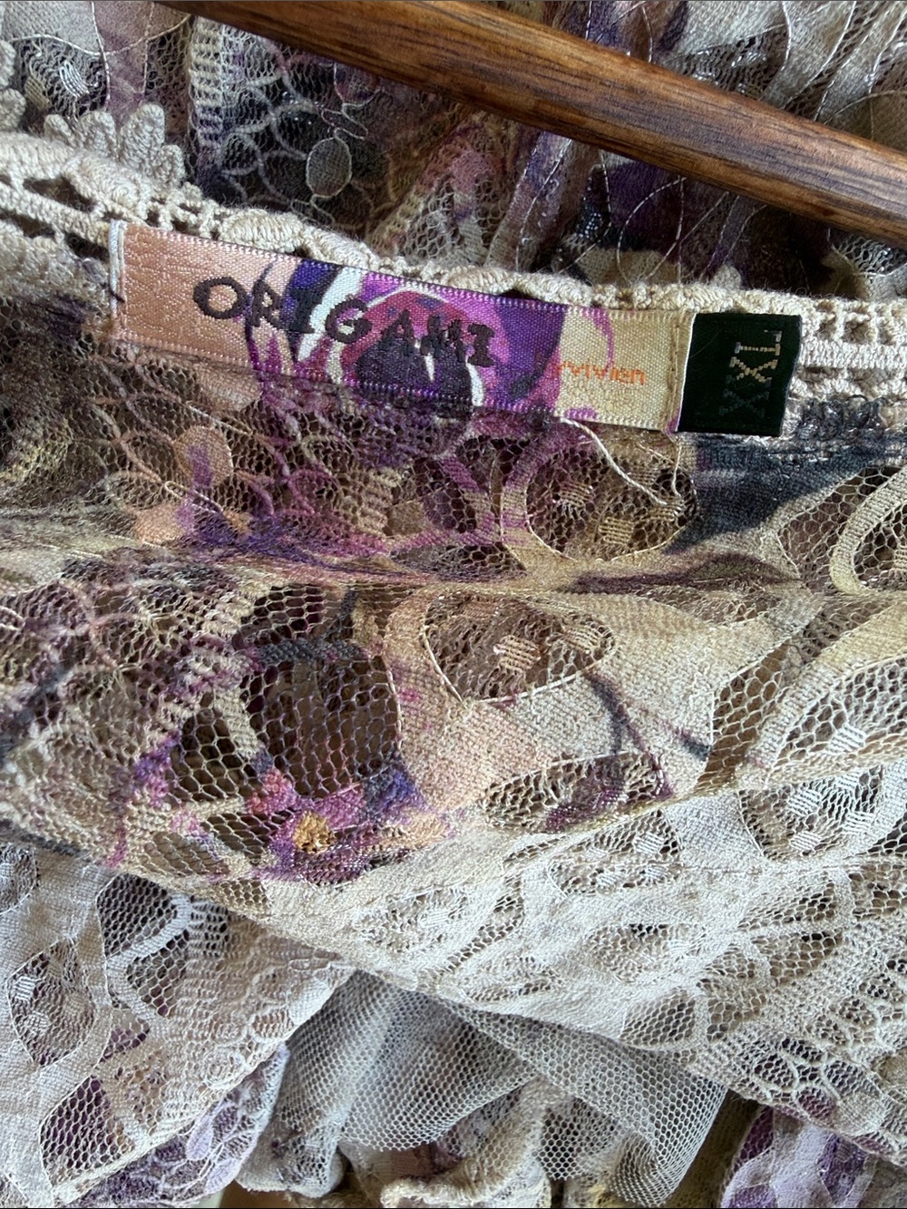 Origami Lace Crochet Duster/kimono Cardigan 
Shabby Chic Festival - Picture 6 of 6
